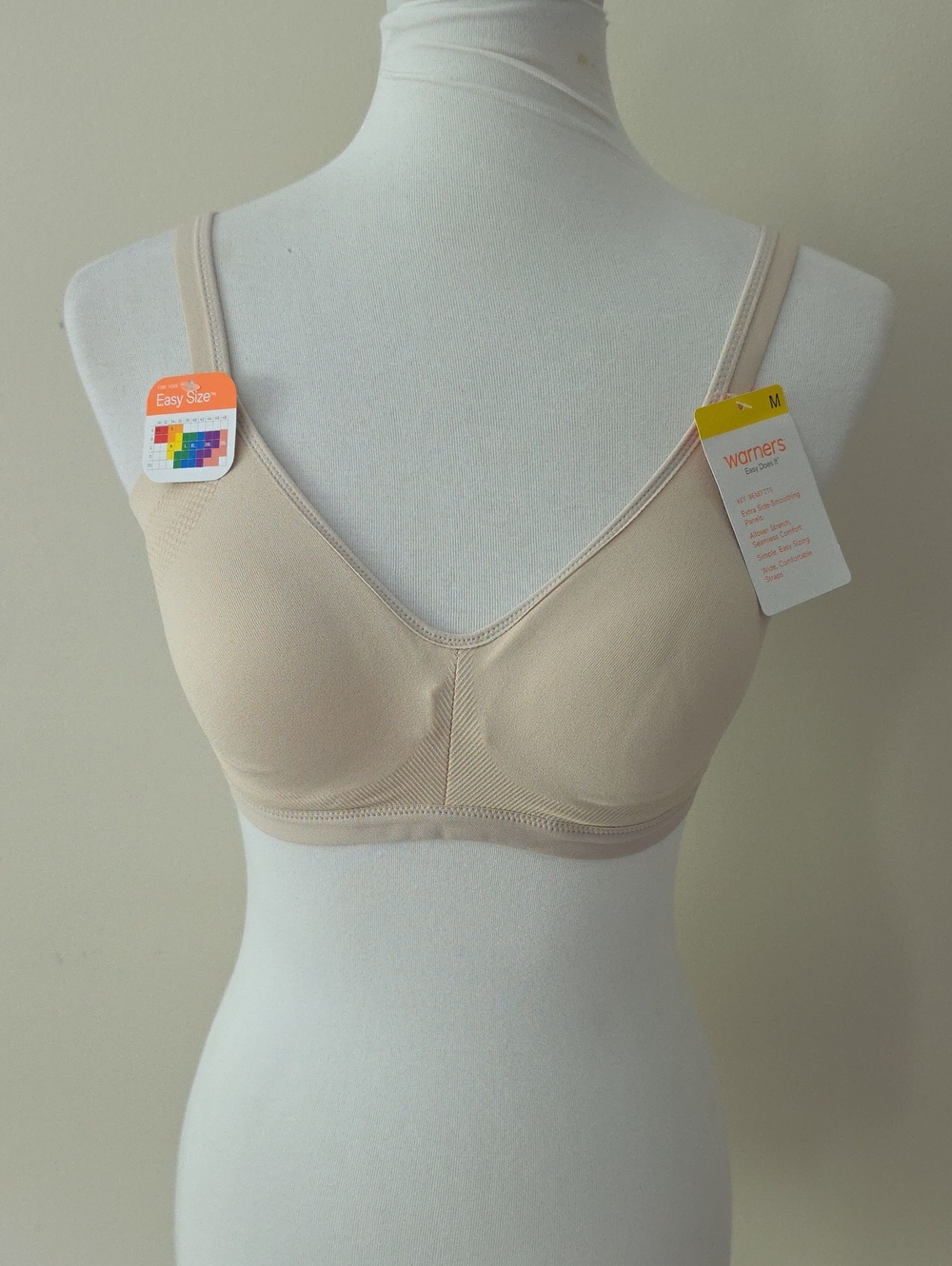 Warner's Easy Does It Seamless Nude Everyday Bra - Beige Brand New